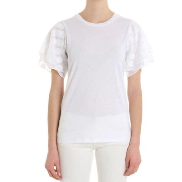 MICHAEL MICHAEL KORS EMBROIDERED CIRCLES SHIRT Sz M - Picture 5 of 8